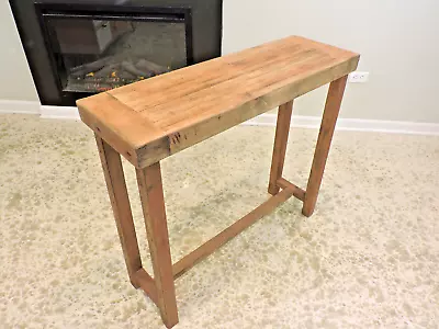 Reclaimed Barn Wood  Console Table Farm House Rustic Solid. Salvaged. • $299.99