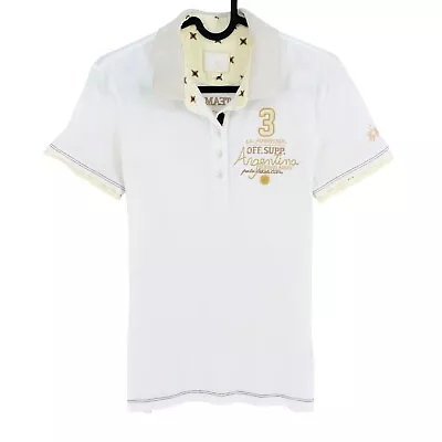 LA MARTINA White Short Sleeves Polo Shirt Size 2 / S • $25.14