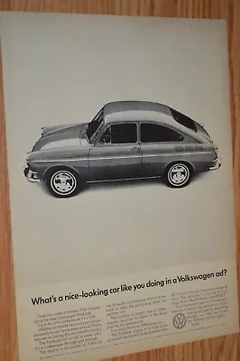 ★1966 Vw Fastback Original Vintage Advertisement Print Ad 66 Volkswagen • $9.99