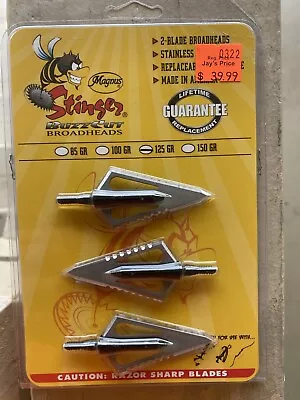 Magnus Stinger Buzz Cut Broadheads • $35