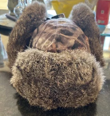 Cabelas Mad Bomber Hat Rabbit Fur XL • $19.95