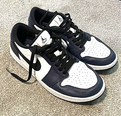 Jordan 1 Low Golf Shoes Midnight Navy Black White Men’s Size US 11 • $99.95