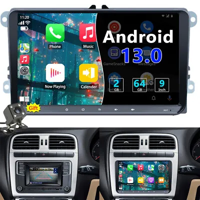 For VW JATTA / JETTA Passat Car 9  Android 13 Car Radio Stereo Carplay GPS Navi • $139.99