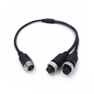 4 PIN Male To Female + Female Connector Split Cable For 1 Camera For 2 Monitors • $12.99