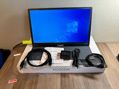 Kogoda FHD 13.3  Portable Monitor  Type-C / HDMI IPS LED • $57.95
