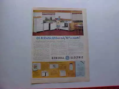 1952 GE General Electric Kitchen Refrigerator Dishwasher/Sink Cabinets Range • $7.75