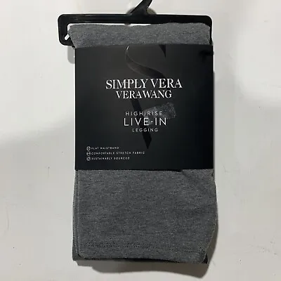 Women's Simply Vera Vera Wang High Rise Live-In Heavyweight Cotton Legging 1x/2x • $18.99