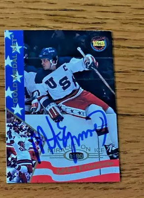 1995 Signature Rookies #11 Mike Eruzione AUTOGRAPHED USA 1980 GOLD MEDAL • $59.99