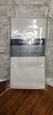 Men's Fine Handkerchiefs Van Heusen 13 Pack 100% Cotton White NEW In Sealed Pack • $19.99