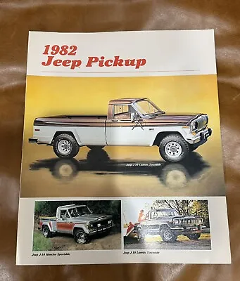 1982 Jeep J-10  Pickup Truck Brochure  Honcho Laredo • $15