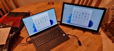 Dell XPS 13 9370 Core I7 16GB RAM Windows 11 Laptop + Asus MB169C+ FHD Monitor • £175