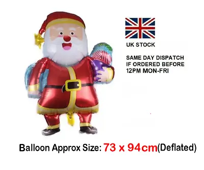 £1.99 • Buy Father Christmas Xmas Santa Claus 94cm Helium Foil Balloon Kids Party Deco UK