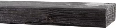 Modern Ember Vara Wood Mantel Shelf 72 Inch Ebony 3 Inch Height • $204.99