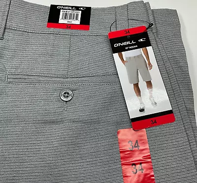 O'Neill Men's Gray 2 Way Stretch Shorts Inseam 10  Size 34 NWT • $19.45