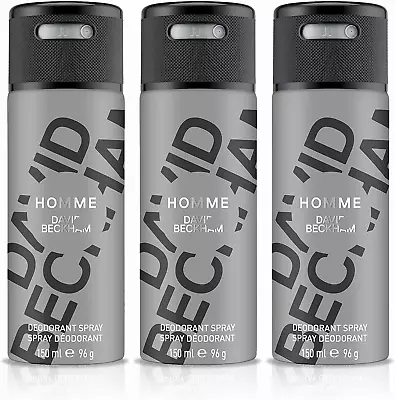 David Beckham Homme Body Spray Deodorant 150ml Pack Of 3 • £22.32