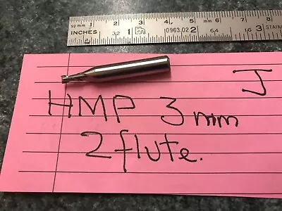 HMP  3mm X 2 Flute End Mill Cutter • £3