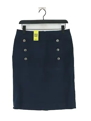 Laura Ashley Women's Midi Skirt UK 12 Blue Cotton • £11