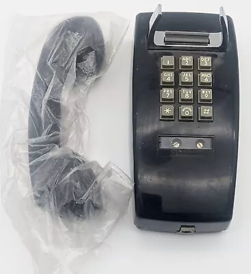 Vintage Western Electric Touch Tone Button Wall Mounted Black Telephone 70s • $39.99