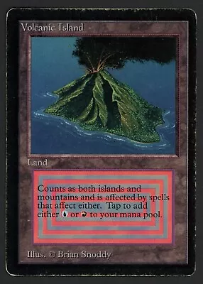 ***Beta Volcanic Island (Indents)*** MTG Beta Magic Kid Icarus • $2031