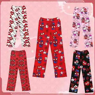 Hello Kitty Pajama Pants Pants Printed Casual Loose Pants Sleep Pants Kids Lady • $32.95