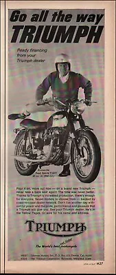 1967 Vintage Ad TRIUMPH Retro Motorcycle Helmet Photo     07/06/23 • $8