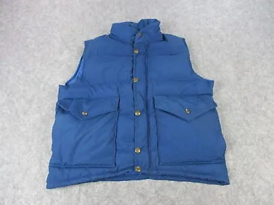 VINTAGE Class 5 Vest Mens Extra Small Blue Down Puffer Full Zip Outdoors Coat • $44.95