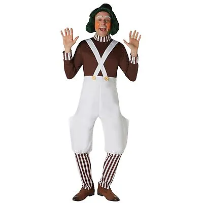 Willy Wonka & The Chocolate Factory Mens Oompa Loompa Costume BN5188 • £36.89