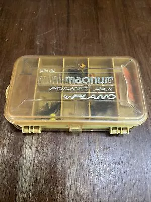 Vintage Plano 3213 Mini-Magnum 13 Pocket Pak  Plano 2 Sided  Tackle Box • $9.99