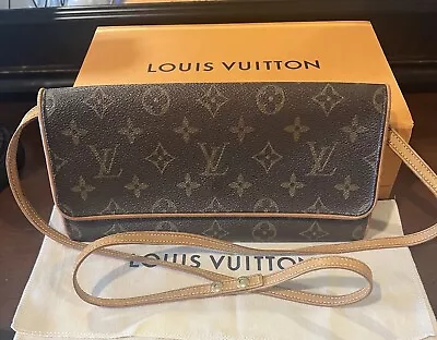 Louis Vuitton Pochette Twin Gm Crossbody Bag Monogram Fl1001 • £475.08