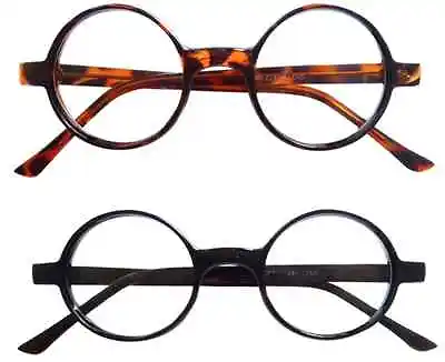 Vintage Inspired 50s Style Round Circle Clear Lens Glasses Eyeglasses • $10.99