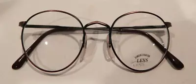 Vintage ELITE Lido Ant. Burgundy 49/22 P3 Metal Eyeglass Frame New Old Stock #S5 • $9.99