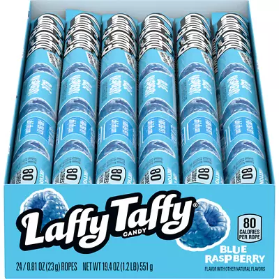 Wonka Laffy Taffy Blue Raspberry - 24 Count • £19.49