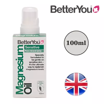 BetterYou Magnesium Oil Sensitive Skin Superior Absorption Spray 100ml • £6.55