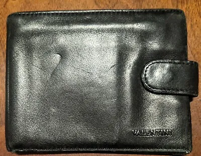 Gino Valentini Vera Pelle Black Soft Leather Vintage Wallet • $19.99