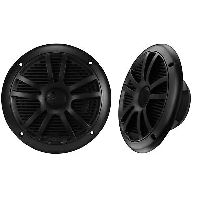 BOSS Audio Systems MR6B 6.5” 2 Way Marine Boat Speakers - 180 W Pair Full Range • $33.56