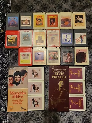 Huge Lot Of 23 8-track Cassette Tapes Elvis Presley Sets Rock Funk Soul • $20