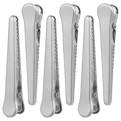  6 Pcs Snack Sealing Clip Kitchen Clips Stainless Steel Metal • $7.49