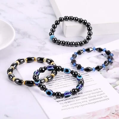 $6.99 • Buy Men Women Therapy Bracelet Evil Eye Bracelet Stress Relieving Anxiety Bracelets