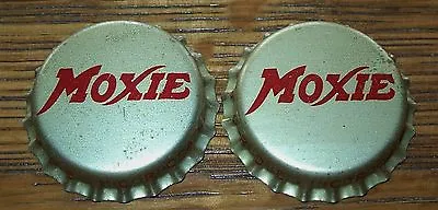 Lot Of 2 Vintage Moxie Silver Unused Soda Pop Bottle Caps Cork Lined  • $2.95