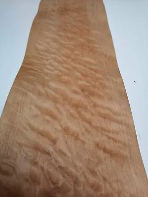 Quilted Maple Veneer  135 Cm By 18 Cm  (1656)  • £24