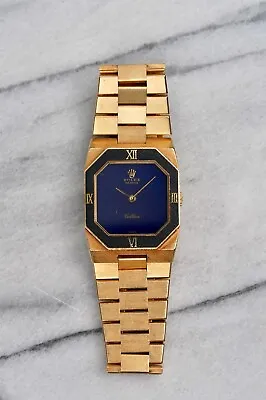 Vintage Rolex Cellini80 S Ref 4354 Manual Wind 18K Yellow Gold Blue Dial 28mm. • $15499.99
