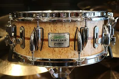 Sonor 13x 5.75  Benny Greb Signature Beech Snare Drum With Teardrop Lugs And Bub • $1199