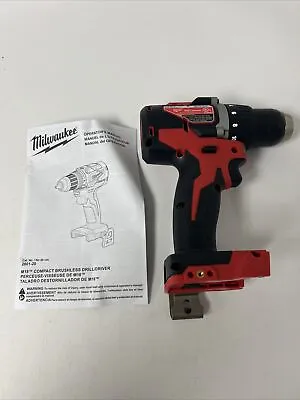 Milwaukee M18 18-volt Compact 1/2” Drill/driver #2801-20 Open Box • $63.74