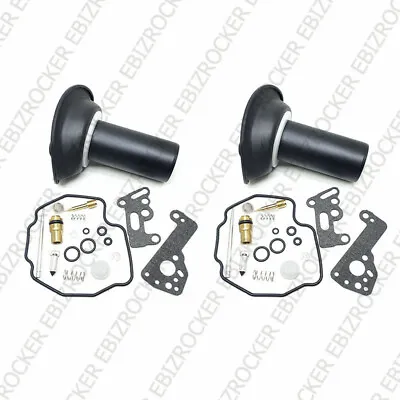 For Yamaha Virago 400 500 535 Carburetor Repair Kit Carb Diaphragm Slides 2 Sets • $29.90