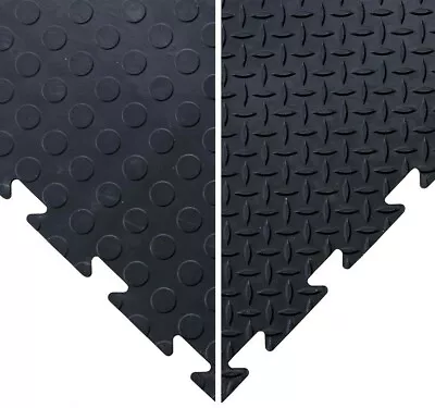 BiGDUG Garage Flooring Interlocking Flooring Home Gym Floor Tiles Packs 20/40/60 • £34.99