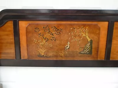 Asian Pagoda King Size Headboard Chinese Japanese Chinoiserie Regency Mandarin • $350