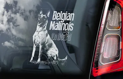 BELGIAN MALINOIS Sticker Dog Window Decal Car Stickers Gift Bumper Sign - V15 • $4.32