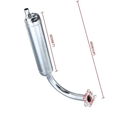 49cc 50cc 66cc 80cc 2-Stroke Engine Motorized Bicycle Chrome Muffler • $19