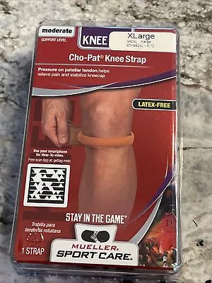 NEW Mueller Sport Care Cho-Pat Knee Strap Tan  Moderate XLarge Latex Free • $18.85