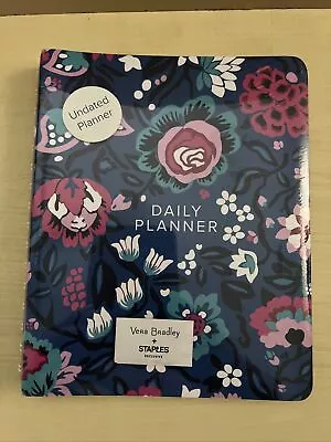 NEW VERA BRADELY DAILY PLANNER UNDATED BLOOM BERRY New Sealed • $23.70